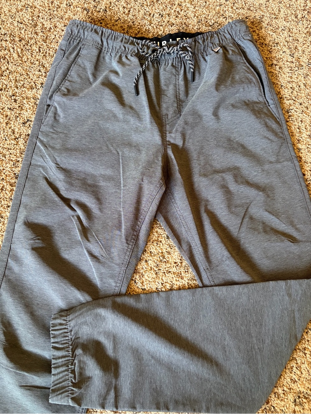 Hurley Men's Charcoal Gray Jogger Sweatpants